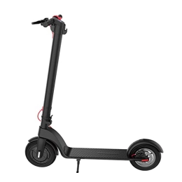 RPOLY Electric Scooter RPOLY Electric Scooter, 350W Motor, Up to 25 Km Range, 19.8 MPH Top Speed, 8.5" Solid Tires, Folding Electric Scooter for Adults Commute (Color : Black)
