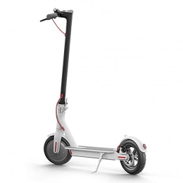  Scooter scooter Folding Scooter, With Driving Lights And Rear Brake Warning Lights, 30 Km Long Battery Life Electric Scooter(Color:White)