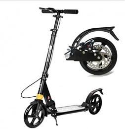 seveni Electric Scooter seveni Kick Scooter Load 150kg For Adult Teenager Men Women, Commuting 200mm Big Wheels Scooter With Disc Brakes, Non-Electric, Black