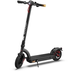 SHARP Scooter SHARP EM-KS4AEU-B E Scooter, Adult Electric Scooter, Foldable E-Scooter, Kick Scooter with Suspension, Stand, Digital Display, Dual Brake System, Indicators, USB Charging & LED Rear / Headlights - Black