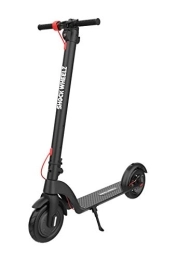 Shock Wheelz Electric Scooter Shock Wheelz ELECTRIC SCOOTER 3 SPEEDS TOP SPEED OF 15.5 MPH (25KM / H) Electric Electronic 8.5 Inch Wheel Foldable Scooter with LCD Screen High Range Removable Detachable Battery X7 HX 350W / 36V PRO
