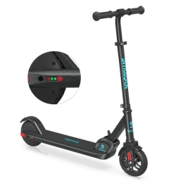 SMOOSAT Scooter SmooSat E9 Electric Scooter for Kids, 2 Speed Modes Up to 10 mph, Visible Battery Level, Height Adjustable and Foldable, Electric Scooter for Kids 8+, Children's Gifts…