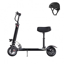 SSCYHT Electric Scooter SSCYHT Electric Scooter for Teens with Helmet, Long-Range Battery, Top Speed 35 KM / H, Foldable & Lightweight, 10" Tires, for Commute, 13Ah