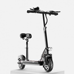 SSCYHT Scooter SSCYHT Electric Scooter, Up To 19.8 Mph, 10" Tires, Powerful 500W Motor, Long-Range Battery, Adult E-Scooter for Commute And Travel, Black, 10.4Ah