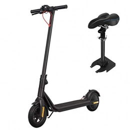 SSCYHT Electric Scooter SSCYHT Lightweight Electric Scooter, with Seat, Quick Folding, Max Speed 25KM / H, 300W Motor, 8.5" Tires, 25KM Long Range Battery, for Commute And Trips, Black