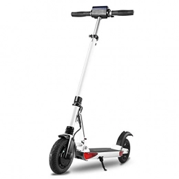 Tanamy Scooter Tanamy Electric Scooter for For Adults, Portable Foldable 18.6 Miles 36V / 7.5AH Long-Range Battery Up To 15.5MPH Fast Speed 8" Wide Solid Tires Powerful 350W Motor Commuter Scooter, White