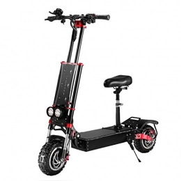 TKTTBD Scooter TKTTBD Motor Foldable Scooter Electric, Dual-motor Lithium Battery 11-inch Tubeless Off-road Tires With A Maximum Speed Of 85 Km / h Off-road Electric Scooter (adult With Seat)