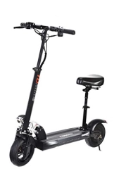 Tomini Electric Scooter Tomini 2020 H6 Electric Scooter With Seat 800W Motor LED Display Screen LED Headlights And Taillights With Indicators + Alarm System With Horn + Wireless Key Fob + H6 E-Scooter Charger