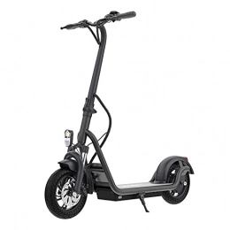 TOMOLOO Electric Scooter TOMOLOO Electric Scooter Adult, 12'' Solid Tires Off Road Folding E Scooter, Electric Kick Scooters 350w 60Miles Range with Shock Absorption / Dual Braking, 3 Speed Modes up to 25km / h, Black
