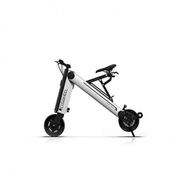 WQY 30KM 8Inch Foldable Electric Scooter Portable Mobility Scooter Adults Electric Bicycle,Silver