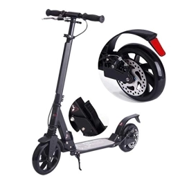 XBSLJ Scooter XBSLJ Kick Scooter, Electric Scooter Big Wheel Kick Scooter, Adult Youth Scooter With Disc Brakes, Black Collapsible Commuter Scooter, Load 120KG (non-electric)