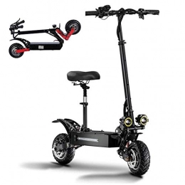 XJZKA Electric Scooter XJZKA Foldable And Portable Electric Scooter Motor Power 2 * 1600 W, Max Speed 65Km / H 10 Inch Off-Road Vacuum Tires with USB Phone Charging for Adult