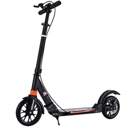 XYEJL Electric Scooter XYEJL Scooter / popular Scooter for Adult / Aluminum Alloy Two Wheel Collapsible Travel Non Electric Sports Scooter with Hand and Foot Brakes, for Adults and Teens, Black