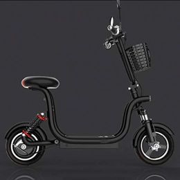 XZBYX Electric Scooter XZBYX Folding Electric Car 48V Lithium Battery High Power Mini Adult Men And Women Scooter Fashion Battery Car Black And White 3 Seconds Folding 59 * 87 * 109Cm, b