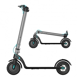 YIZHIYA Electric Scooter, 350W Foldable Adult E-Scooter with LCD Display, Triple braking system, Max Speed 32km/h City Cruise Lightweight Electric Scooter,Gray,10 inches