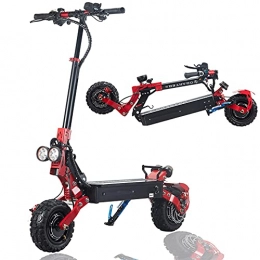 YJF-MRY Electric Scooter YJF-MRY Electric Scooter Adult 2400 W Double Motor Max Speed 40MPH 70 Km Range, Foldable E Scooter with 11 Inch Off-Road Tyres, Double Suspension / Double Brake / Double Headlights