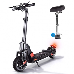 YJF-MRY Scooter YJF-MRY Folding Electric Scooters Adults with Seat, 500W Motor / 45KM Long Range / Max Speed 31MPH / 48V 13Ah / 10 Inches Pneumatic Tires / E Scooters with LCD Display Screen LED Turn Signal