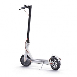YMXLJJ Adult Electric Scooter - APP Control, Foldable Scooters, Modes 30km Endurance, Max Speed of 25MPH, Lightweight, Folding, LCD Display, Infinitely Variable Speed, Disc Brake,White,7.8A