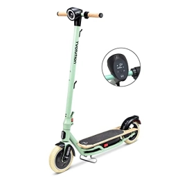Yvolution Scooter Yvolution YES Electric Scooter Adult ecooter with 350W Motor and LED Display, Max Speed 15.5 Mph, 8.5" Solid Tires, 3 Speed Modes and Dual Braking, Folding Commuter Adult E-scooter(Teal)
