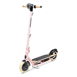 Yvolution Electric Scooter Yvolution YES Electric Scooter, Adult ecooter with 350W Motor and LED Display, Max Speed 15.5 Mph, 8.5" Solid Tires, 3 Speed Modes and Dual Braking, Folding Commuter Adult Electric Scooter (Rose)