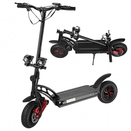 YX-ZD Scooter YX-ZD Off Road Electric Scooter Folding Offroad Electric Scooter for Adults 37.5 Mph - 1200W Dual Motor, 10'' Inflatable Tyres, Range Up To 45 Miles Max Load 150Kg