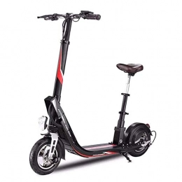 ZCPDP Scooter ZCPDP Adult Folding Scooter, 36V / 400W Brushless Motor, Maximum Speed 25km / h, Load Capacity 160KG (352LB), 10-inch Pneumatic Tire Lithium Battery Electric Vehicle