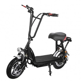 ZCPDP Electric Scooter ZCPDP Electric Scooter Mini Electric Scooter with Folding Rod, with Anti-theft Alarm, 12-inch Tires 36v350W Integrated Load-bearing 150KG Electric Scooter