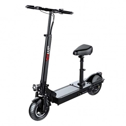 ZHAORU Scooter ZHAORU Folding Electric Scooter, Scooter for Adults with Seat and Dual Braking, Electric Scooter Offroad for Adults Teens, Black