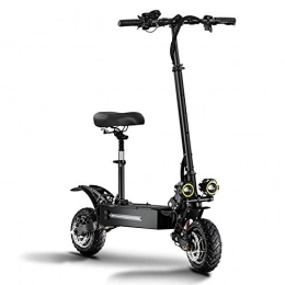 ZLYJ Electric Scooter ZLYJ Electric Scooter Adult, Electric Scooters With Seat Fast Scooter 2800w Dual Motors Max Speed 85km / h Foldable Electric Scooter with LED Headlights E-Scooter