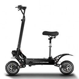 ZLYJ Scooter ZLYJ Electric Scooter, Folding E-Scooters With Seat Fast, 2800W Dual Motors, Max Speed 85km / h, 100km, LED Headlights, E-Scooter for Teenager and Adults
