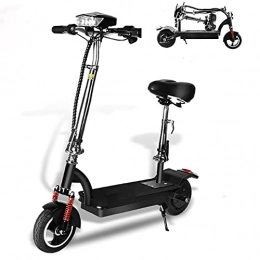 ZTBGY Electric Scooter ZTBGY Electric Scooter, eletric Scooter Adult with Seat, 8''Tyre Folding Off Road Motorized Scooter with 3 Speed Modes Endurance 60km Up To 25mph, Electric Kick Scooter for Adult & Teens Black