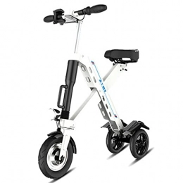 ZTBGY Electric Scooter ZTBGY Electric Scooter for Adult, new Pattern Three Wheel 350W Foldable Lightweight Electric Scooter Adult Fast 16 Mph Off Road with LED Lights Endurance 25km, First Choice for Office Workers (White)