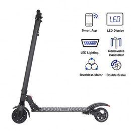 ZWW Scooter ZWW Electric Folding Scooter, 2-Wheel Portable Adult Commuter Travel Scooter with Dual Brake System & Fixed Speed Cruise - Cruising Range 15Km