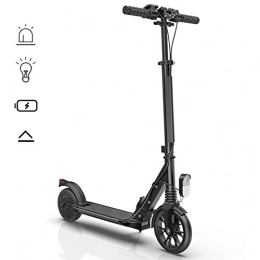 ZWW Scooter ZWW Electric Folding Scooter, Portable 2-Wheel Urban Commuter Scooter with Fixed Speed Cruise & Horn & LCD Display for Adult - Endurance 12Km-Maximum Load 100Kg
