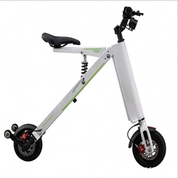 ZXWNB Scooter ZXWNB Portable Electric Scooter Mini Folding Electric Scooter Adult Two-Wheel Lithium Battery Scooter Folding Electric Bike, White, A