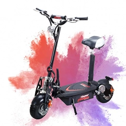 ZYX Scooter ZYX Foldable Electric Scooter - Portable Electric Scooter Adult Lightweight Endurance 40KM Speed 45 KM / H, 48V1500mah Front And Rear Disc Brakes With Detachable Seat, 1500mah