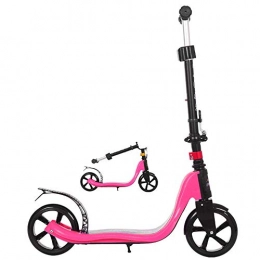 Uooeg-F Scooter 2 Wheel Foldable Kick Scooters for 7-14 Years Boy and Girl Kids Fun Scooter Very Durable – Up to 100 kg Pink