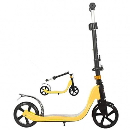Uooeg-F Scooter 2 Wheel Foldable Kick Scooters for 7-14 Years Boy and Girl Kids Fun Scooter Very Durable – Up to 100 kg Yellow