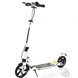 LQ&XL Scooter 2-Wheel Large-Wheel Scooter, Height Adjustable, City Scooter Light Aluminum, Foldable Adult City Scooter, Suitable for Children and Teenagers Over 8 Years Old, Adults, can Load 150KG -B / A