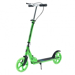 LQ&XL Scooter 2-Wheel Scooter is Suitable for Children Over 6 Years Old and Adults, Foldable and Height-Adjustable, Kick Scooter, with PU Damping Wheels and Rear Brake Fender Support 100KG -B / A