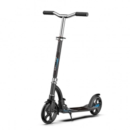 LQ&XL Scooter 2-Wheel Scooter is Suitable for Children Over 7 Years Old, Adults, Foldable and Adjustable Height, Kick Scooter, with PU Damping Wheels and Rear Brake Fender Support 150KG -B / A