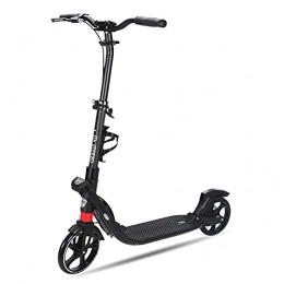 LQ&XL Scooter 2-Wheel Scooter is Suitable for Children Over 8 Years Old, Adult Foldable and Adjustable Height 96-106 cm Kick Scooter, with PU Damping Wheels and Rear Brake Fender Support 100KG -B / A