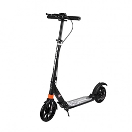 EUNEWR Scooter Adult Scooter with Disc Handbrake Teens Foldable Kick Scooter Height-Adjustable Urban Scooter 200mm 2 Wheels Great Scooters (Black)