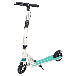 LQ&XL Scooter Adult Scooter with handbrake, Foldable Scooter, Aluminum Alloy Frame, Suitable for Young Adult Commuter Scooter, Adult Two-Wheeled Scooter, Height Adjustable, Three Gears Adjustable -B / B