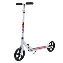AFSDF Scooter AFSDF Scooters Height Adjustabe Folding E-Scooter, 20Km / H Top Speed Easy To Carry Gift for Kids & Adults, White
