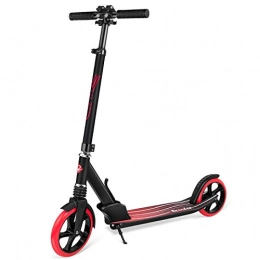BELEEV Scooter BELEEV Scooters for Adults, Foldable Kids Kick Scooter 2 Wheel, Shock Absorption Mechanism, Large 200mm Wheels Great Scooters for Kids Adults and Teens, with Carry Strap(Red)