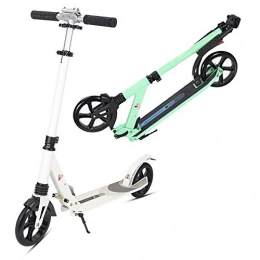 Kick Scooters Scooter CHUNLAN Children's Scooter Non-slip With Shock Absorber Foot Brake Folding Grip Male Woman Commute Adult Urban Skateboarding White