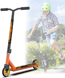 NXQMKJ Scooter Cool stunt cars extreme sports scooter two wheels pedal scooter with 360 ° rotation / easy to use / frosted / non-slip for teenage children-aluminum core wheel yellow