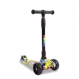 EURYTKS Scooter EURYTKS stunt scooter, New Upgrade Increase Body Widen Wheel Children's Scooter 3-6-12 Year Old Four-wheeled Kid Boy Toy Car Aluminum Alloy Inner Rod One-legged Female Baby Walker One Secon