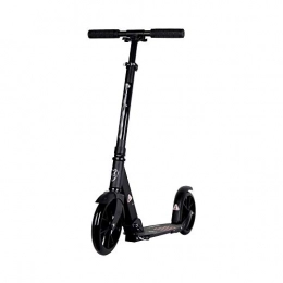 FQCD Scooter FQCD Kick Scooters, Outdoor Recreation, Stunt Scooters, Scooters Equipment, Sport Scooters, City Scooters- Aluminum Scooters with Big PU Wheels (Max 220lbs), Colour:White (Color : Black)